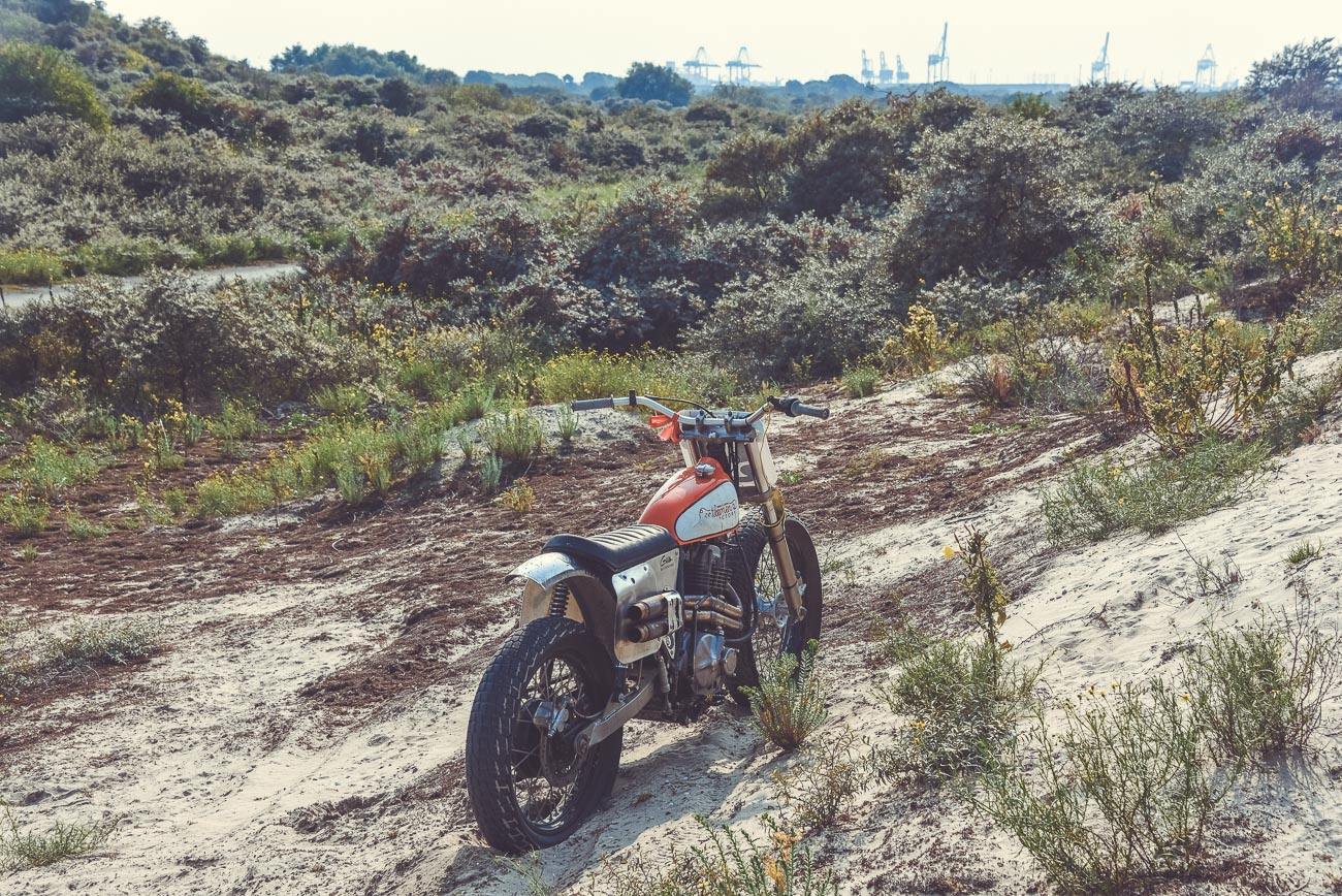 Suzuki 600DR Flat Track Gentlemen's Factory, DTRA, Dirt track, moto vintage, course vintage, vintage racer