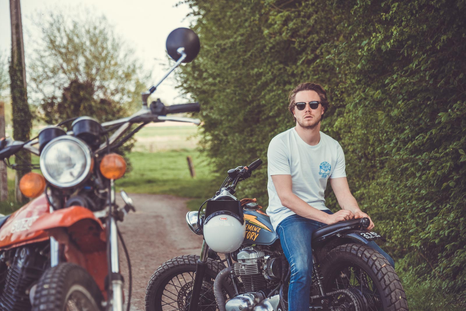 Vic sur la kawasaki w650 gentlemen's factory