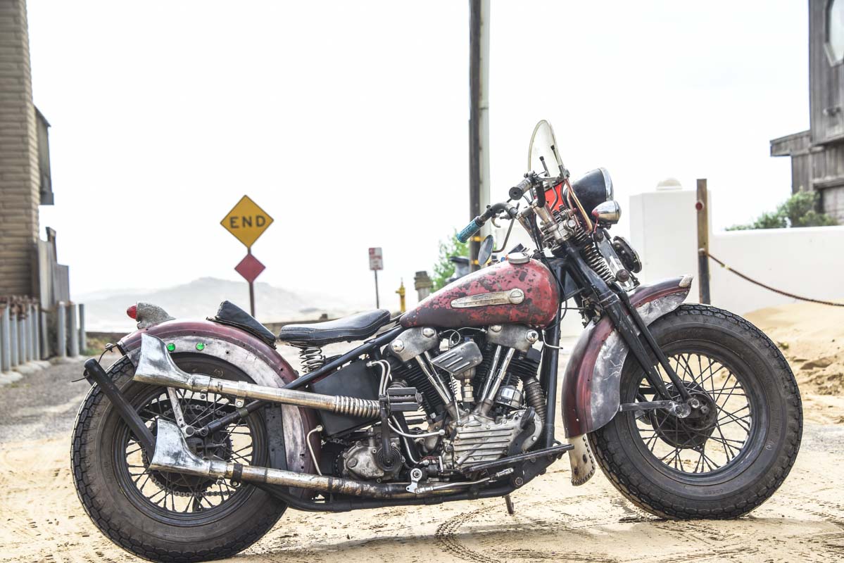 Harley Davidson Knuckle de 1947 appartenant à Steve Brindmore’s photos prisent en Californie par Laurent Scavone