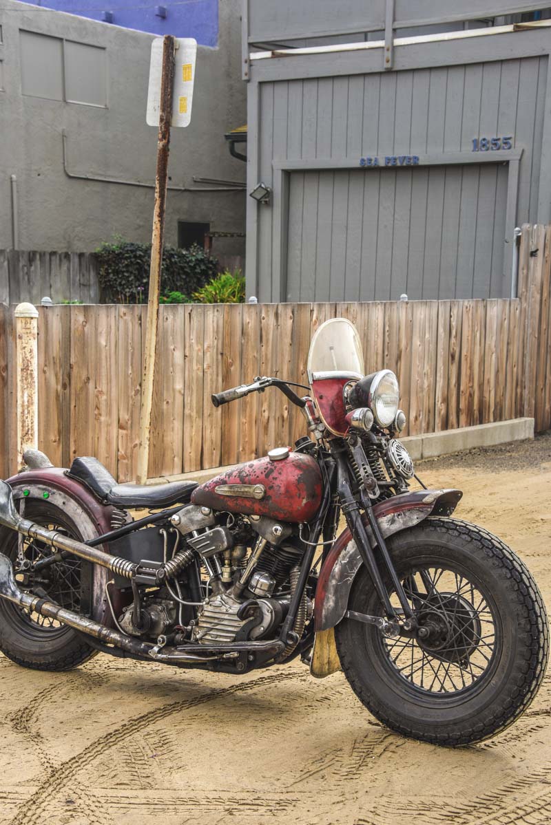 Harley Davidson Knuckle de 1947 appartenant à Steve Brindmore’s photos prisent en Californie par Laurent Scavone / Pismo Beach pour the race of gentlemen's