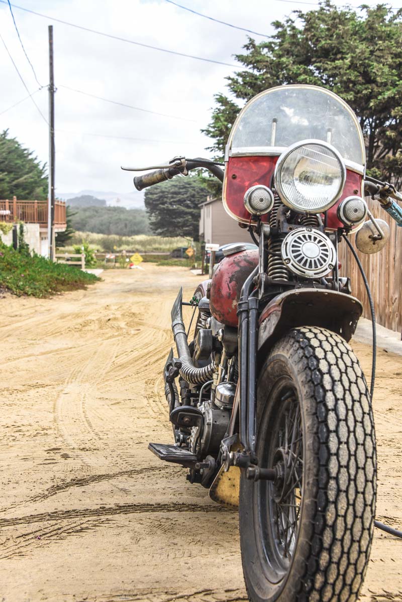Sublime Bobber rats Harley Davidson Knuckle de 1947 appartenant à Steve Brindmore’s photos prisent en Californie par Laurent Scavone / Pismo Beach pour the race of gentlemen's