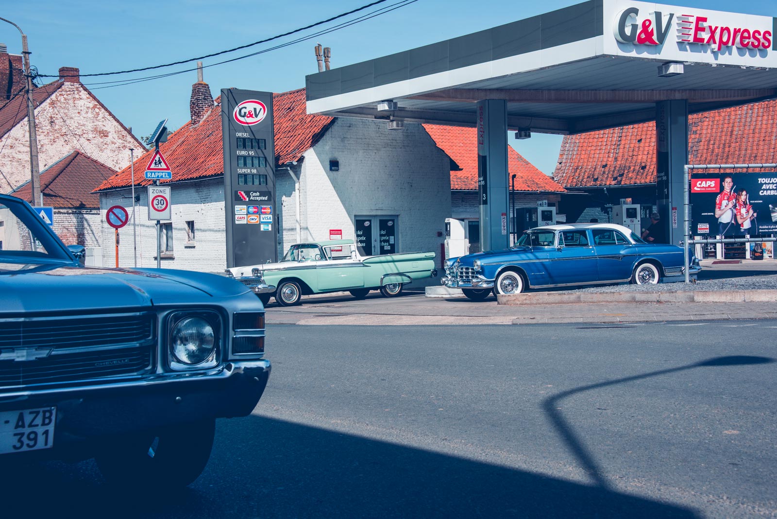 Voitures américaines, muscle car, Hot Rod , Kustom kulture. Malibu, mustang, pick-up ou Ford F150 vous trouverez tout chez American Classics. Chevrolet ou El camino, Camaro ou Pontiac GTO faites votre choix. Photo Laurent Scavone