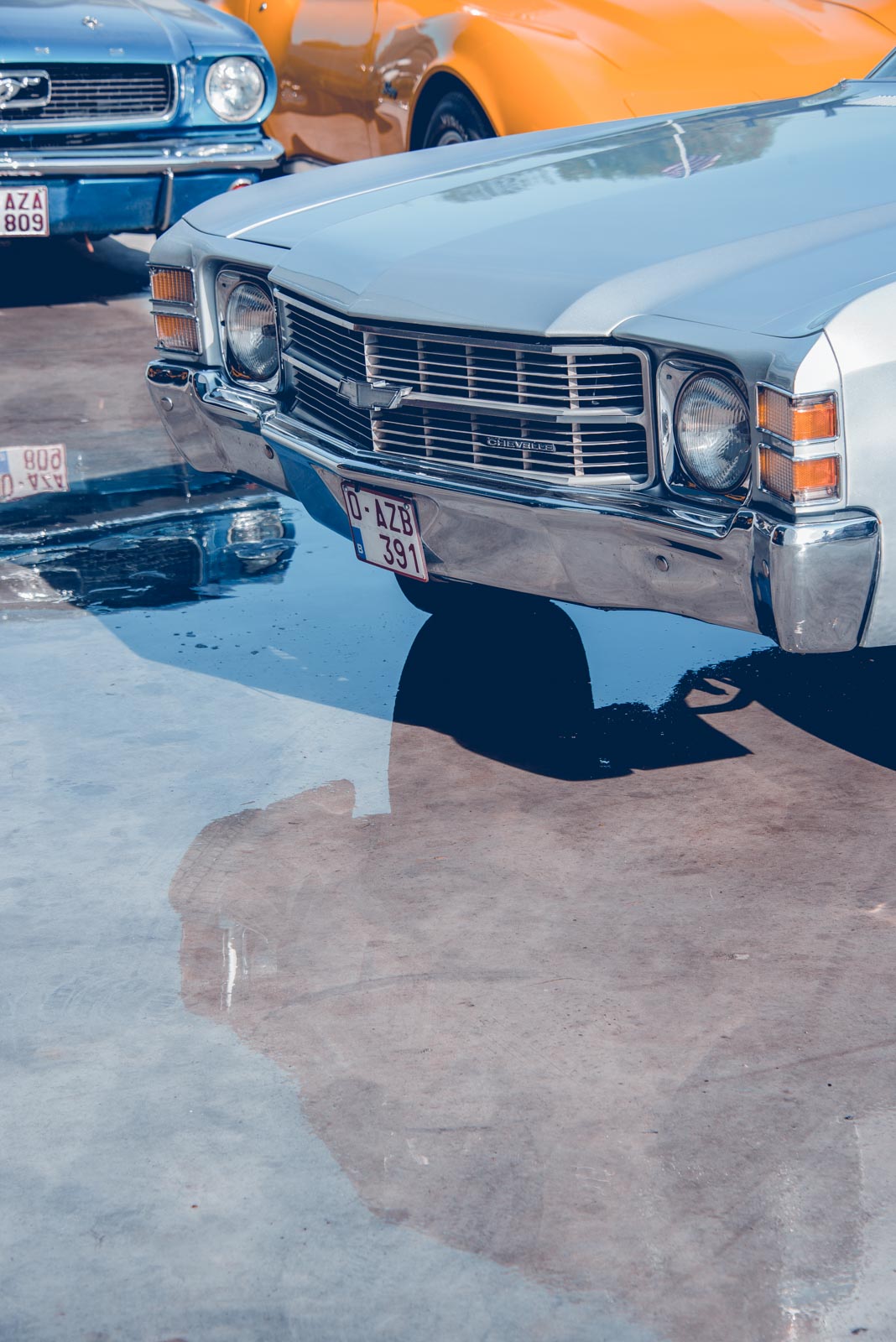 Voitures américaines, muscle car, Hot Rod , Kustom kulture. Malibu, mustang, pick-up ou Ford F150 vous trouverez tout chez American Classics. Chevrolet ou El camino, Camaro ou Pontiac GTO faites votre choix. Photo Laurent Scavone
