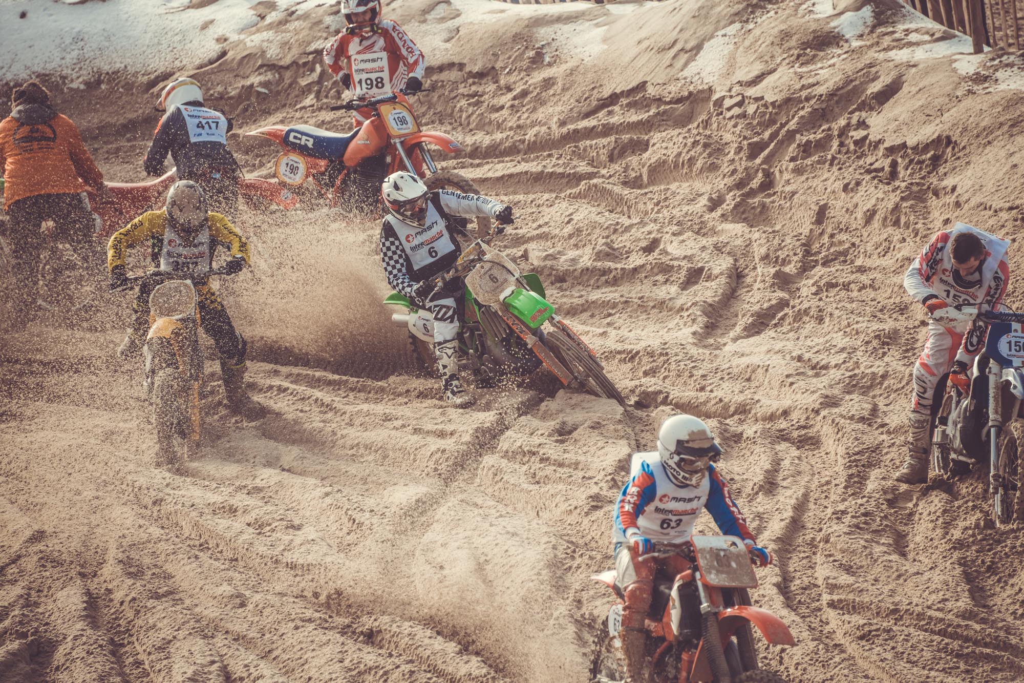 Les plus belles photos de motos cross anciennes lors de l'enduro Touquet vintage, sponsor Gentlemen's Factory, Photos Laurent Scavone