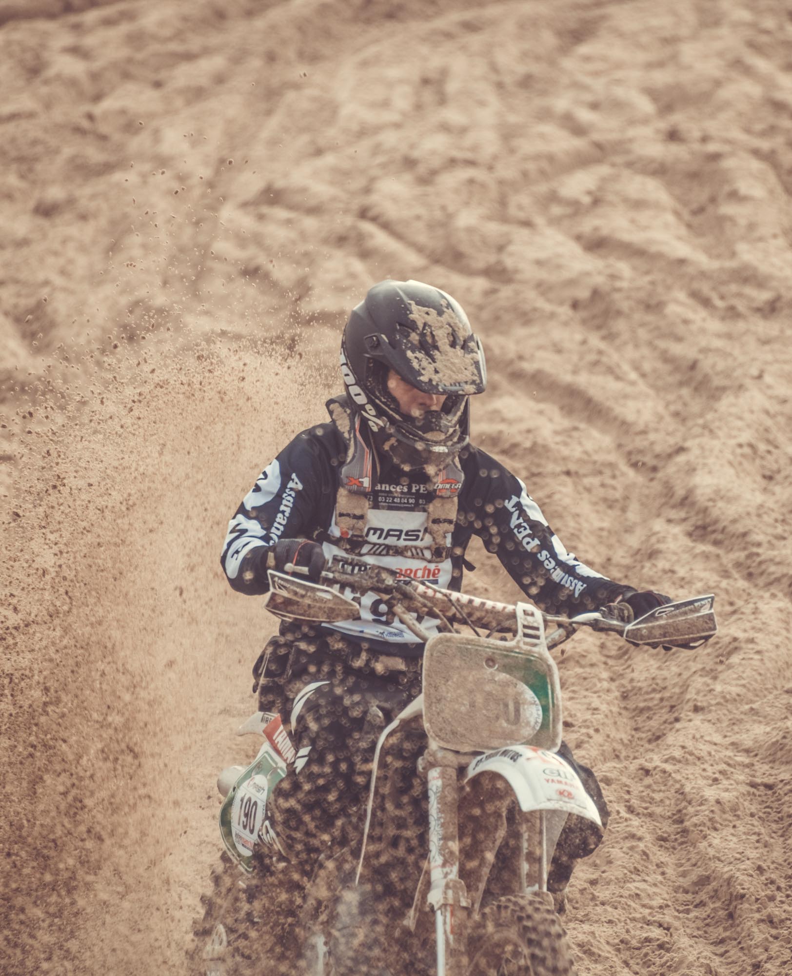 Enduropale du Touquet Vintage, course de moto anciennes photos Laurent Scavone. Yamaha DT, Honda 250 CR, TY, Ossa, Montesa, les plus belles motos cross des années 70 à 1990.