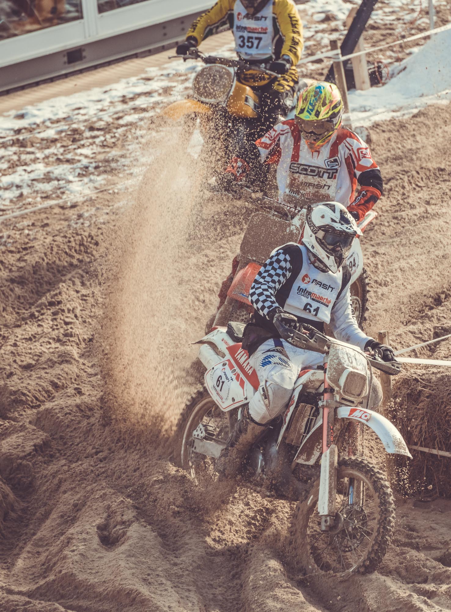 Enduropale du Touquet Vintage, course de moto anciennes photos Laurent Scavone. Yamaha DT, Honda 250 CR, TY, Ossa, Montesa, les plus belles motos cross des années 70 à 1990.