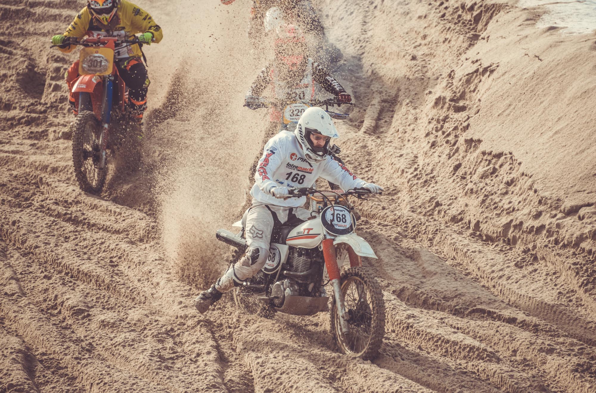 Les plus belles photos de motos cross anciennes lors de l'enduro Touquet vintage, sponsor Gentlemen's Factory, Photos Laurent Scavone